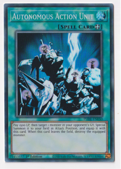 Autonomous Action Unit (Super Rare) single card from Yu-Gi-Oh!