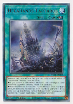 Hecahands Tartaros (Rare) single card from Yu-Gi-Oh!