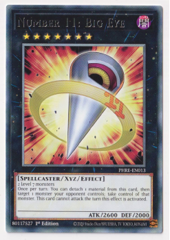 Number 11: Big Eye (Rare) single card from Yu-Gi-Oh!
