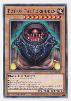 Pot of The Forbidden (Rare) single card from Yu-Gi-Oh!