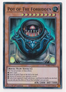 Pot of The Forbidden (Super Rare) single card from Yu-Gi-Oh!