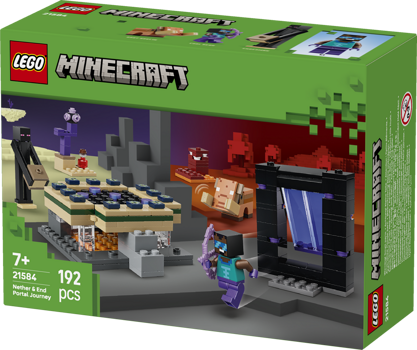 LEGO&reg; Minecraft Nether & End Portal Journey (21584)