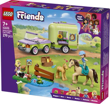 LEGO&reg; Friends Horse & Baby Foal Trailer (42695)