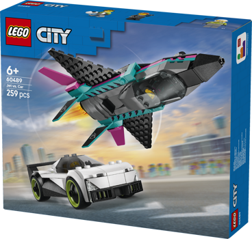 LEGO&reg; City Jet vs. Car Toy (60489)