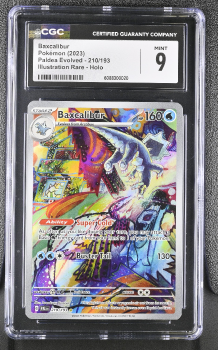 Baxcalibur (ILLUSTRATION RARE) : 210/193 PALDEA EVOLVED - CERTIFIED GUARANTY COMPANY Graded Card - 9 MINT