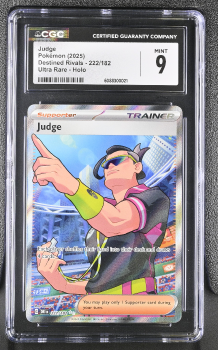 Judge (ULTRA RARE â HOLO) : 222/182 DESTINED RIVALS - CERTIFIED GUARANTY COMPANY Graded Card â 9 MINT