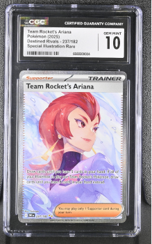 Team Rockets Ariana (SPECIAL ILLUSTRATION RARE) : 237/182 DESTINED RIVALS - CERTIFIED GUARANTY COMPANY Graded Card - 10 GEM MINT