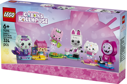 LEGO&reg; Gabby's Dollhouse: Gabby's Brick-Built Cat Friends (11215)