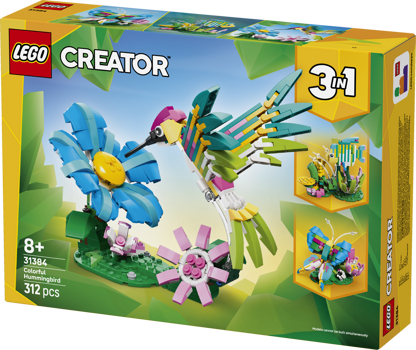LEGO&reg; Creator 3in1 Wild Animals: Colourful Hummingbird (31384)