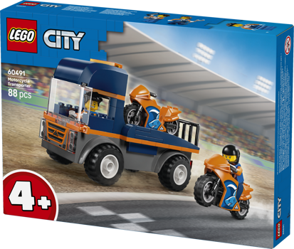 LEGO&reg; City Motorcycle Transporter Truck (60491)