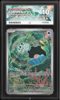 Clamperl (ILLUSTRATION RARE) : 195/182 SCARLET AND VIOLET - DESTINED RIVALS - ACE GRADING Graded Card - 10 GEM MINT