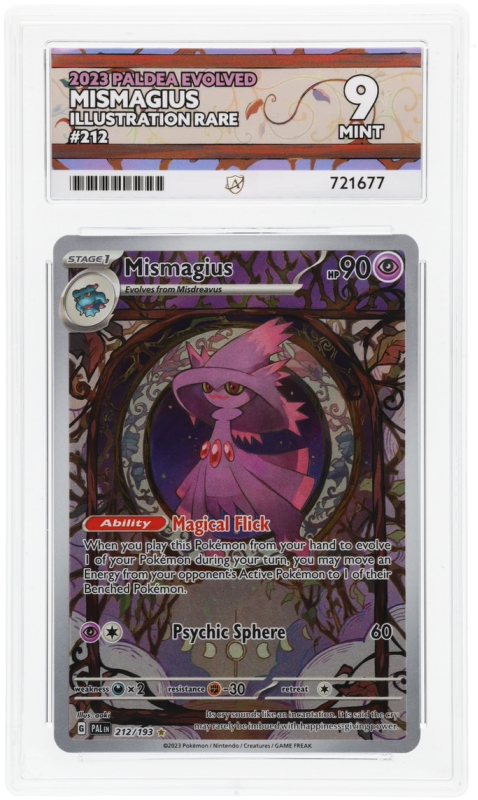 Mismagius (ILLUSTRATION RARE) : 212/193 SCARLET AND VIOLET - PALDEA EVOLVED - ACE GRADING Graded Card - 9 MINT Mismagius (ILLUSTRATION RARE) : 212/193 SCARLET AND VIOLET - PALDEA EVOLVED - ACE GRADING Graded Card - 9 MINT