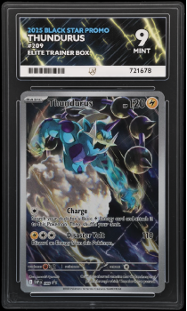Thundurus (PROMO) : SVP209 BLACK STAR ELITE TRAINER BOX PROMO - ACE GRADING Graded Card - 9 MINT