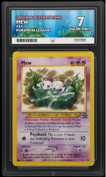 Mew (PROMO) : 47 BLACK STAR PROMO - ACE GRADING Graded Card - 7 NEAR MINT