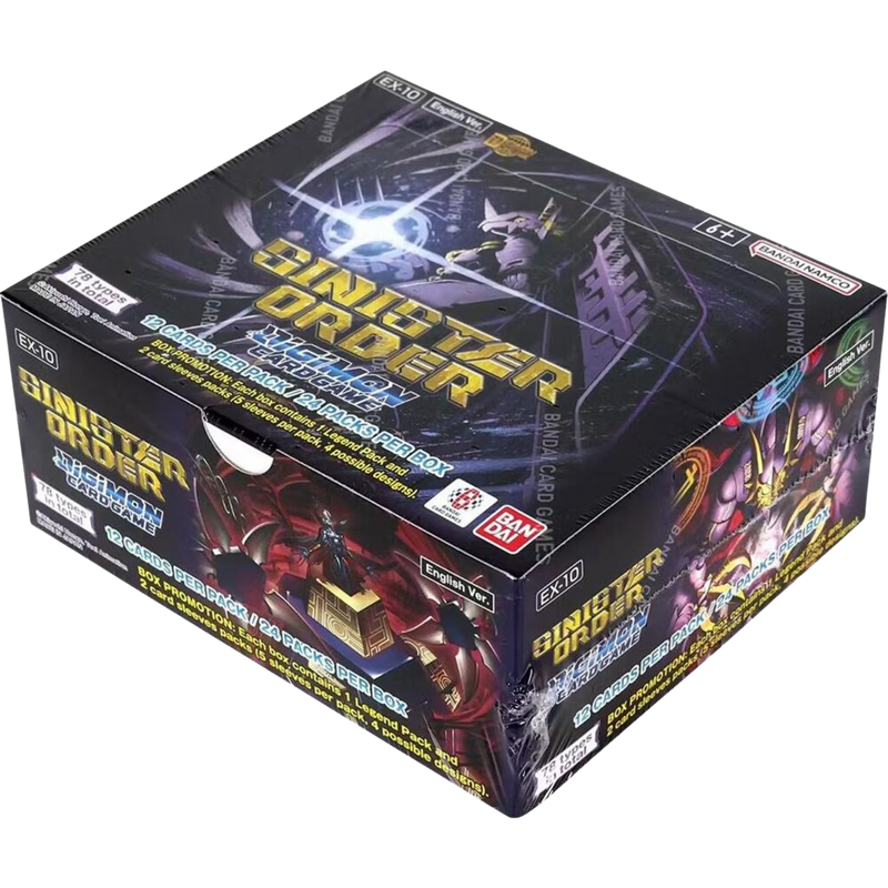 Digimon Card Game - Sinister Order EX10 Booster Box (24 Packs) Digimon Card Game - Sinister Order EX10 Booster Box (24 Packs)