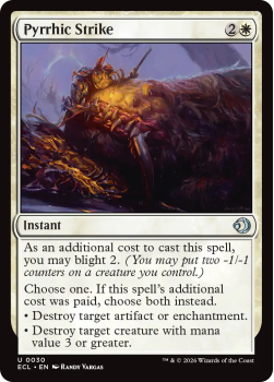 Pyrrhic Strike single card from Magic: the Gathering