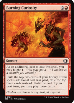 Burning Curiosity single card from Magic: the Gathering