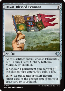 Dawn-Blessed Pennant single card from Magic: the Gathering