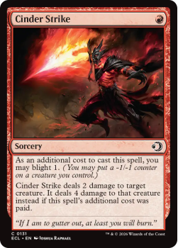 Cinder Strike single card from Magic: the Gathering