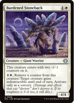 Burdened Stoneback single card from Magic: the Gathering
