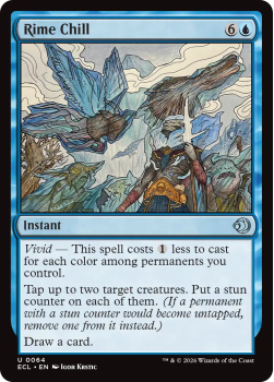 Rime Chill single card from Magic: the Gathering