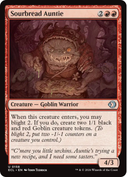 Sourbread Auntie single card from Magic: the Gathering
