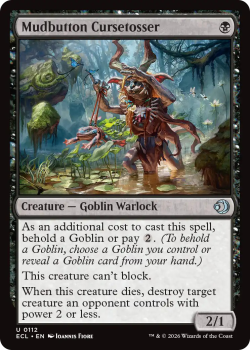 Mudbutton Cursetosser single card from Magic: the Gathering