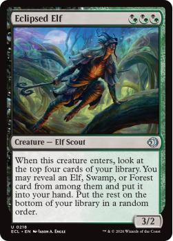 Eclipsed Elf single card from Magic: the Gathering