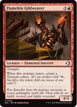 Flamekin Gildweaver single card from Magic: the Gathering