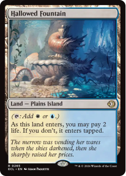 Hallowed Fountain single card from Magic: the Gathering