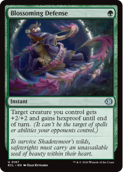 Blossoming Defense single card from Magic: the Gathering