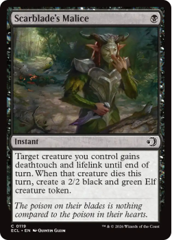 Scarblade's Malice single card from Magic: the Gathering