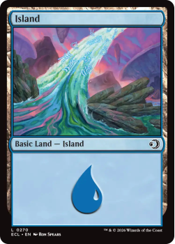 Island single card from Magic: the Gathering
