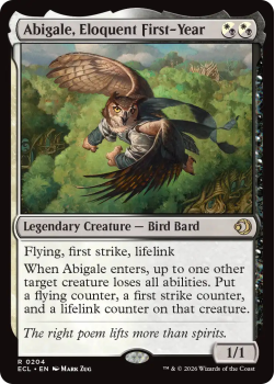 Abigale, Eloquent First-Year single card from Magic: the Gathering