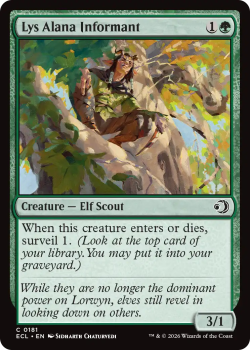 Lys Alana Informant single card from Magic: the Gathering