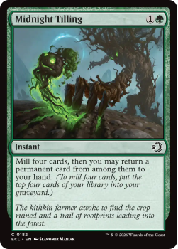 Midnight Tilling single card from Magic: the Gathering
