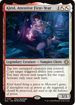 Kirol, Attentive First-Year single card from Magic: the Gathering