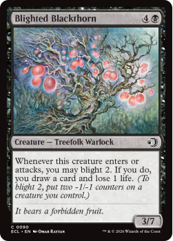Blighted Blackthorn single card from Magic: the Gathering
