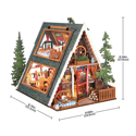 Rolife A-Frame Cabin DIY Miniature House DG181 - Image 5