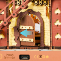 ROKR Cuckoo Clock Mechanical 3D Coloured Wooden Puzzle LC901C - Image 3