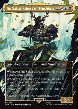 Jin Sakai, Ghost of Tsushima single card from Magic the Gathering