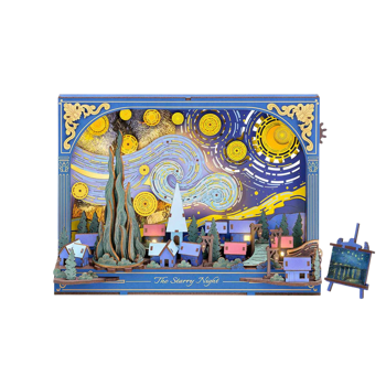 Rowood The Starry Night Wall Art 3D Wooden Puzzle TH003