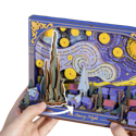 Rowood The Starry Night Wall Art 3D Wooden Puzzle TH003 - Image 4