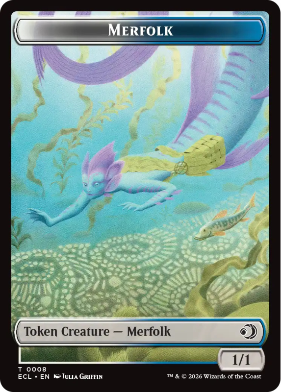 Merfolk 0008 // Worm 0009 : TOK08 LORWYN ECLIPSED - Magic the Gathering Single Card Merfolk 0008 // Worm 0009 : TOK08 LORWYN ECLIPSED - Magic the Gathering Single Card