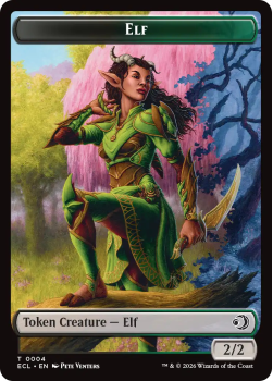 Elf 0004 single card from Magic: the Gathering