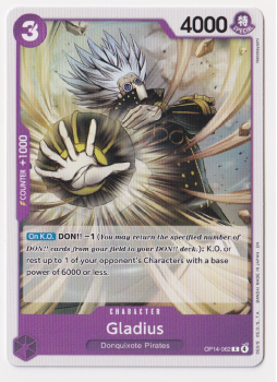 Gladius single card from One Piece Card Game