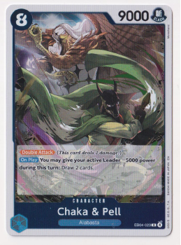 Chaka & Pell single card from One Piece Card Game