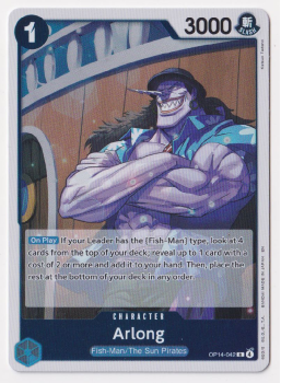 Arlong single card from One Piece Card Game