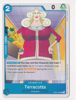 Terracotta single card from One Piece Card Game