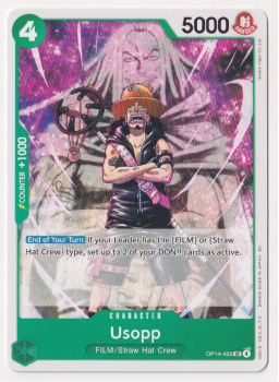 Usopp single card from One Piece Card Game
